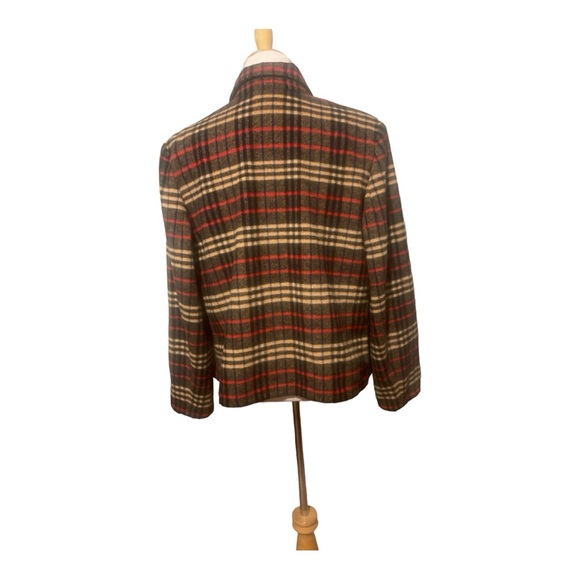 EVAN PICONE Wool Blend Plaid Flannel Snap Closure JACKET - Picture 3 of 7